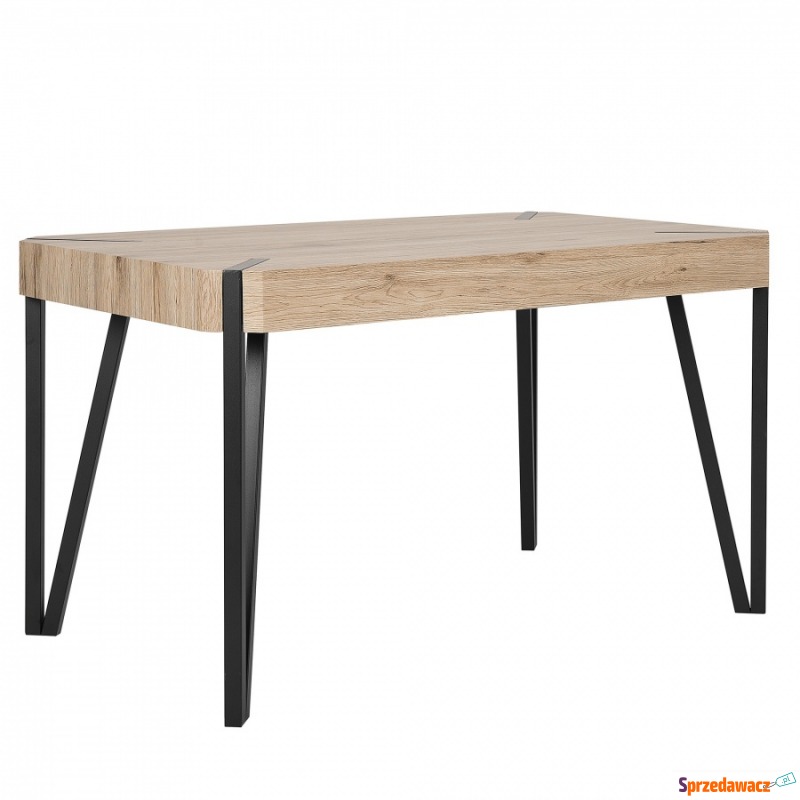 Stół do jadalni 130 x 80 cm jasnobrązowy CAMBELL - Stoły kuchenne - Jastrzębie-Zdrój