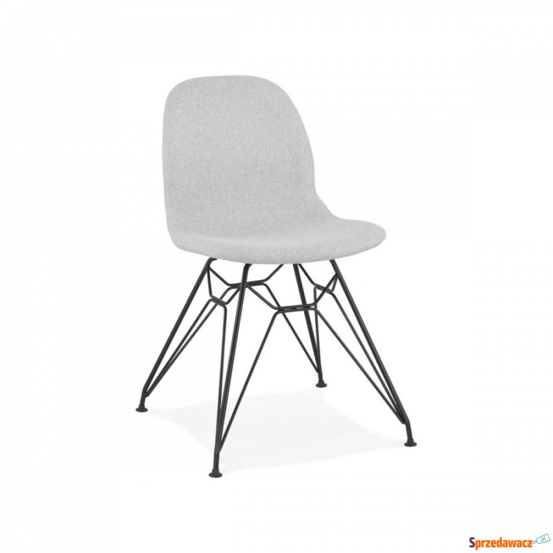Krzesło Kokoon Design Pika jasnoszare nogi czarne - Krzesła do salonu i jadalni - Drawsko