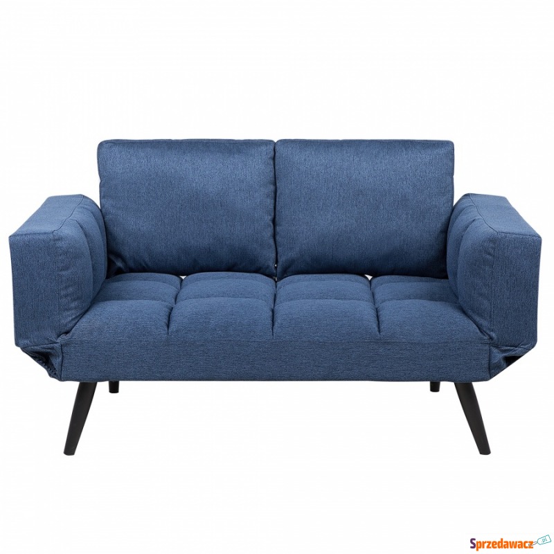 Sofa rozkładana tapicerowana ciemnoniebieska BREKKE - Sofy, fotele, komplety... - Piekary Śląskie