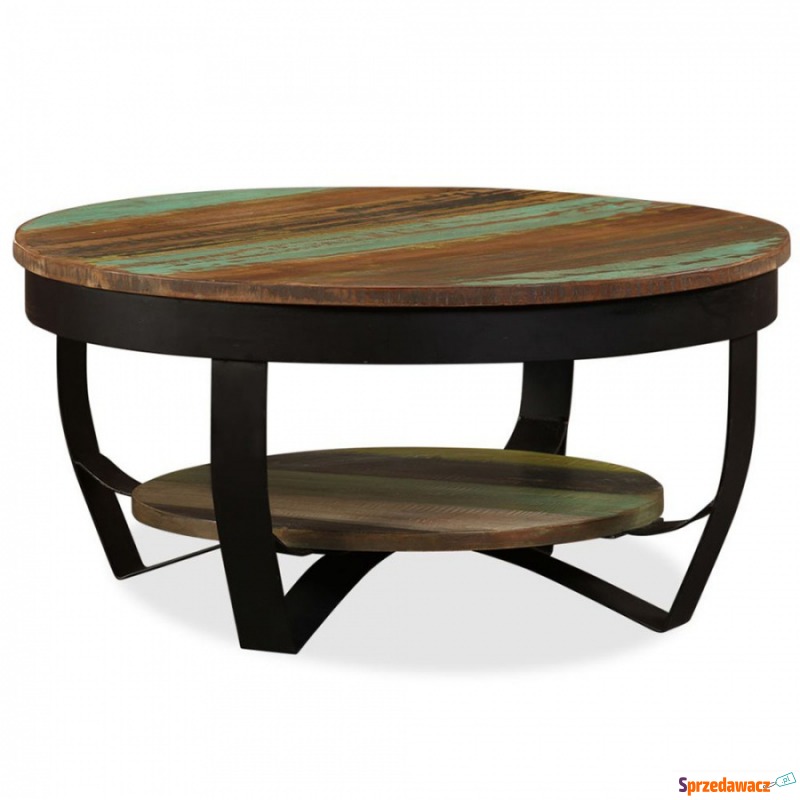 Stolik kawowy z drewna odzyskanego 65x32 cm - Stoły, stoliki, ławy - Leszno