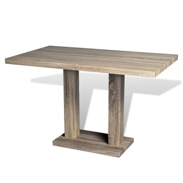 Stół z MDF stylizowany na dębowy