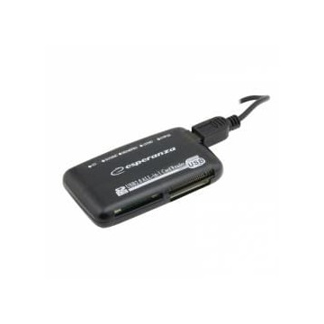 Czytnik kart Esperanza EA117 (Zewnętrzny; Memory Stick Duo, MicroSD (przez adapter), MMC, SD, SDHC, 