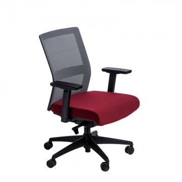 Krzesło biurowe Maduu Studio Press szaro-czerwone
