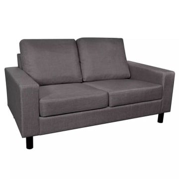 2-osobowa sofa materiałowa ciemnoszara