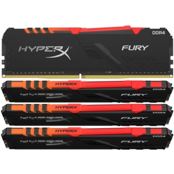 HyperX Fury RGB 32GB [4x8GB 2400MHz DDR4 CL15 XMP 1.2V DIMM]