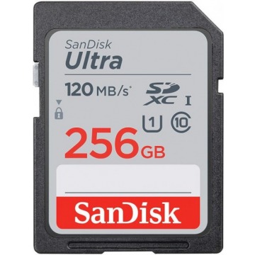 SanDisk Ultra SDXC 256GB 120 MB/s UHS-I Class 10