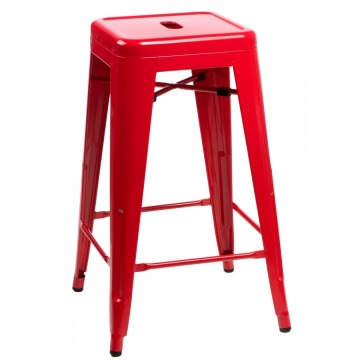 Krzesło barowe D2 Paris 75cm czerwone