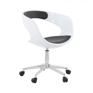 Krzesło biurowe Felix Kokoon Design biało-czarny
