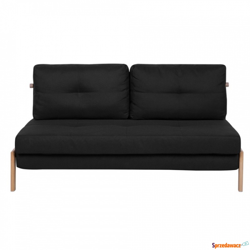 Sofa rozkładana czarna EDLAND - Sofy, fotele, komplety... - Świdnik