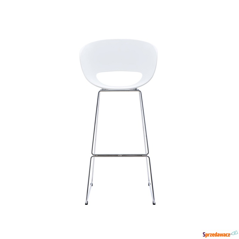 Krzesło barowe Shell białe - Taborety, stołki, hokery - Katowice