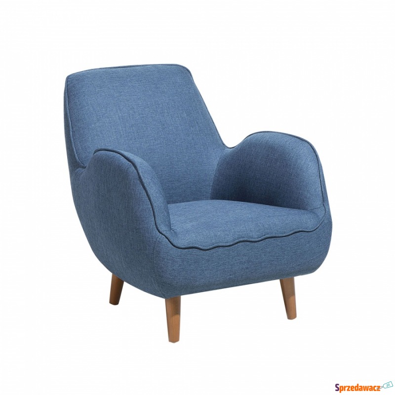Fotel tapicerowany niebieski Plinio - Sofy, fotele, komplety... - Starogard Gdański