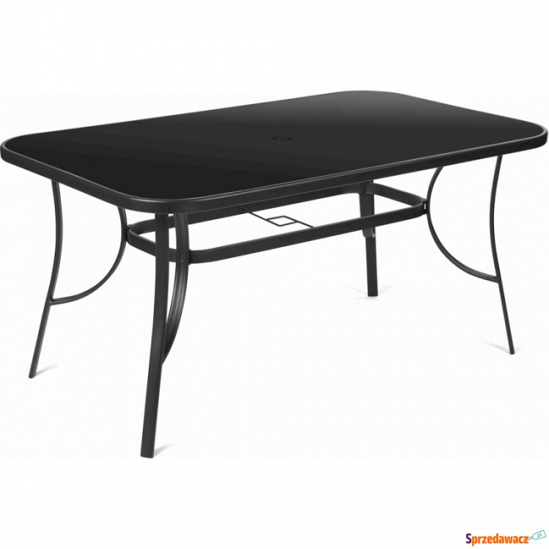 Aluminiowy stół 150x96x71cm Fieldmann czarny - Stoły, ławy, stoliki - Kędzierzyn-Koźle