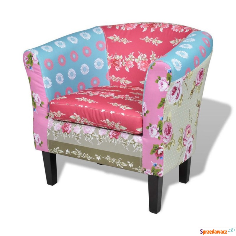 Fotel do salonu patchworkowy - Sofy, fotele, komplety... - Jaworzno