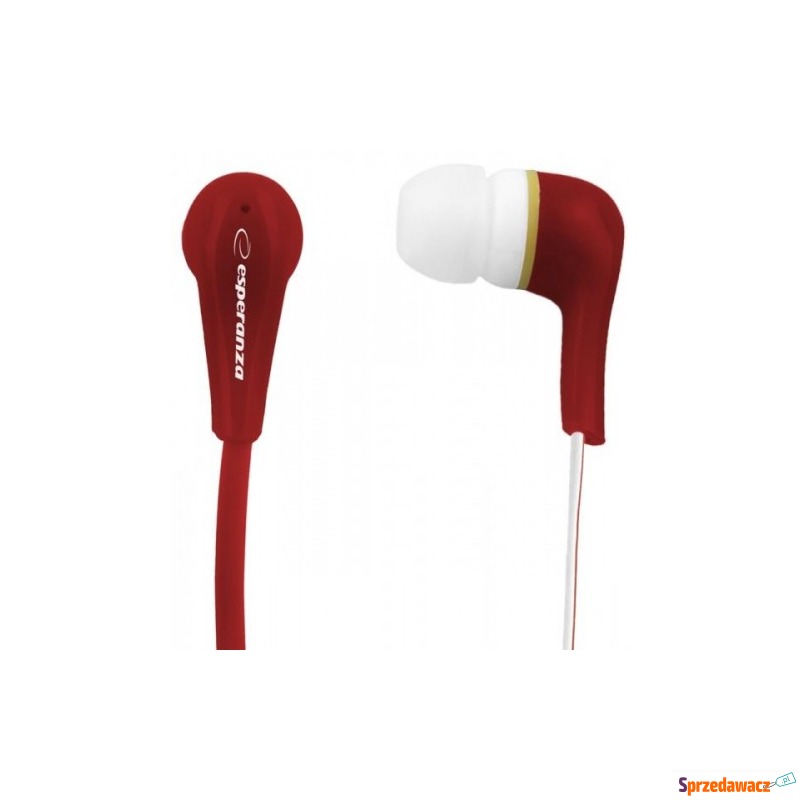 Słuchawki Esperanza Lollopop EH146R (kolor czerwony) - Zestawy słuchawkowe - Skierniewice