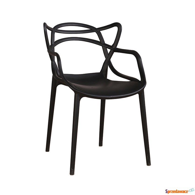 Krzesło HILO PREMIUM czarne - polipropylen - Krzesła do salonu i jadalni - Świecie