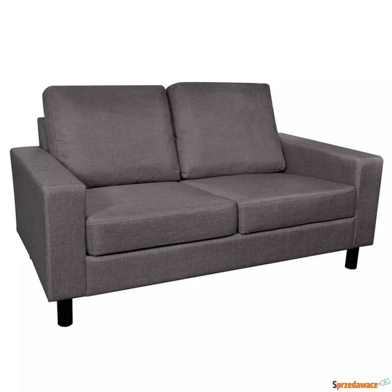 2-osobowa sofa materiałowa ciemnoszara - Sofy, fotele, komplety... - Legionowo