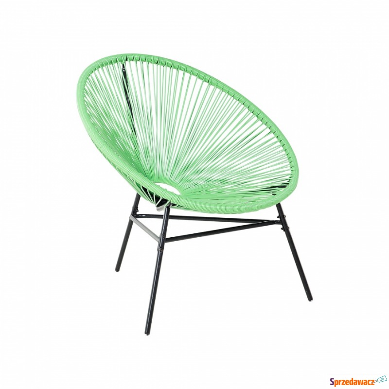 Krzesło rattanowe zielone Aprile - Fotele, sofy ogrodowe - Długołęka