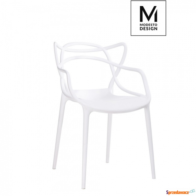 Krzesło Hilo Modesto Design białe - Krzesła do salonu i jadalni - Łapy