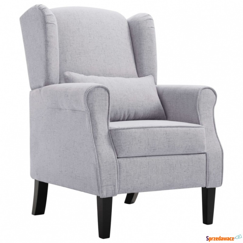 Fotel jasnoszary tapicerowany tkaniną - Krzesła biurowe - Jawor
