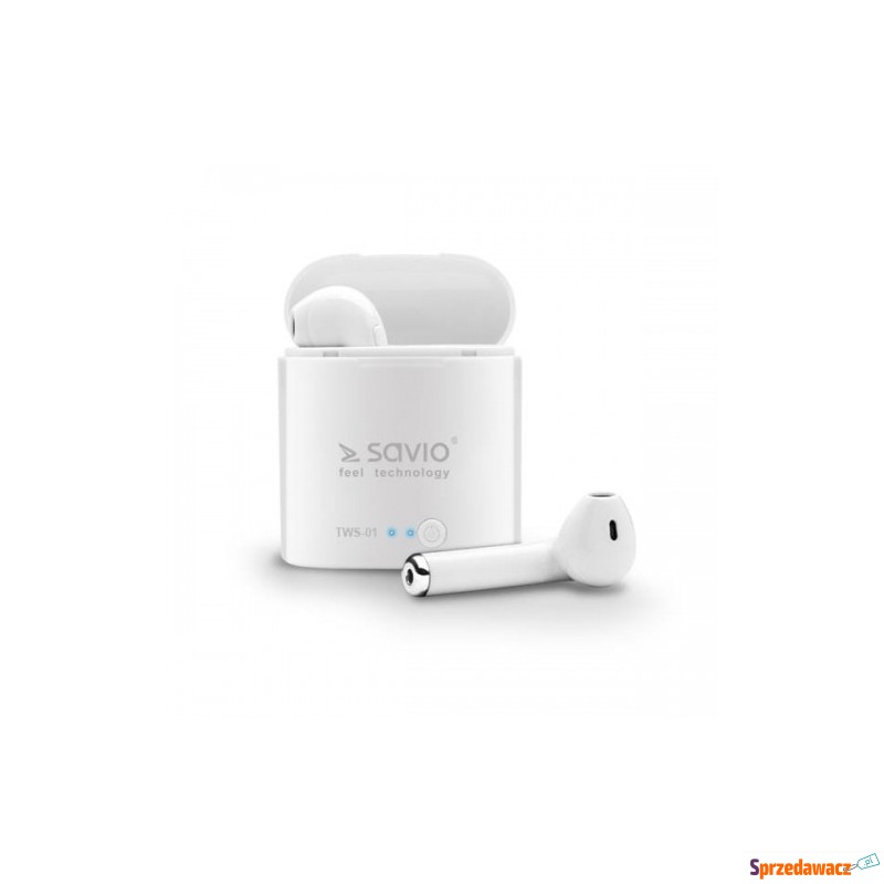 Słuchawki bezprzewodowe SAVIO TWS-01 (douszne;... - Słuchawki, mikrofony - Chełmno