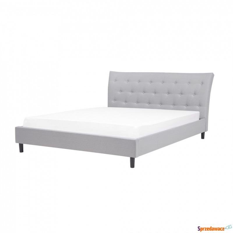Łóżko jasnoszare - 160x200 - łóżko tapicerowa... - Łóżka - Lędziny