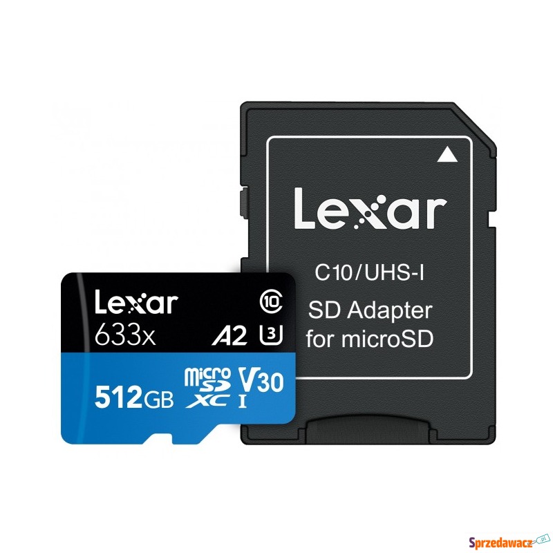 Lexar 512GB microSDXC High-Performance 633x UHS-I... - Karty pamięci, czytniki,... - Przemyśl