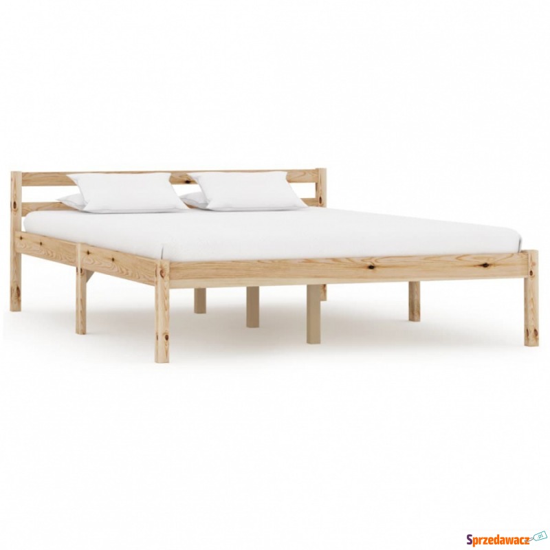 Rama łóżka, lite drewno sosnowe, 140 x 200 cm - Stelaże do łóżek - Łódź