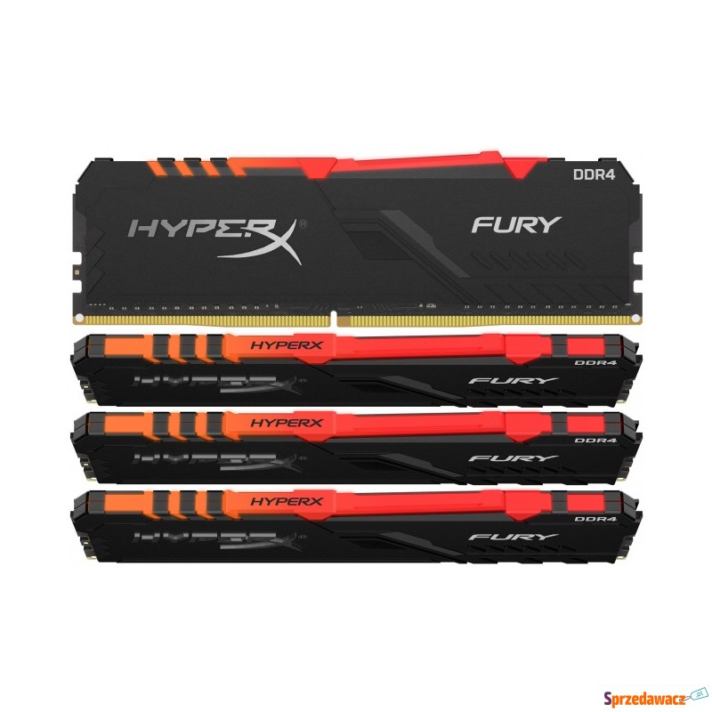 HyperX Fury RGB 64GB [4x16GB 3600MHz DDR4 CL18... - Pamieć RAM - Łódź