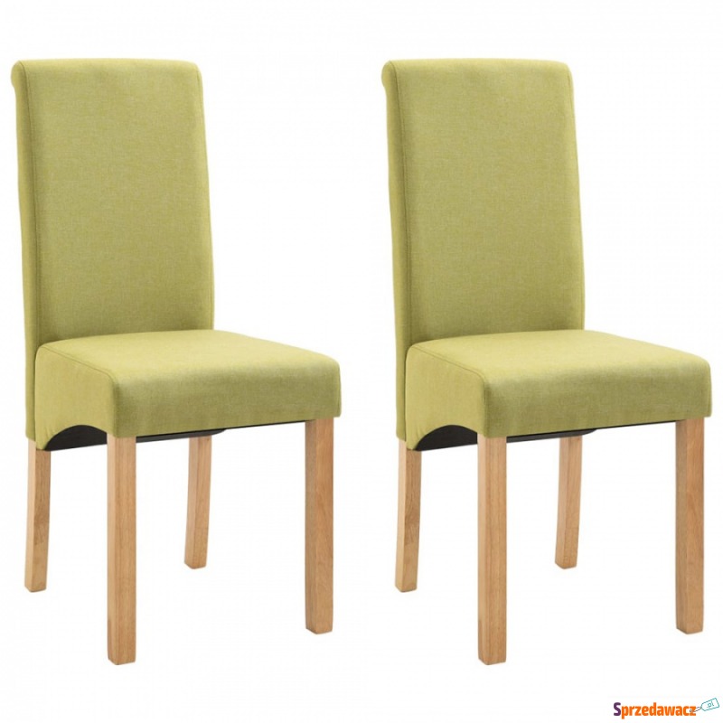 Krzesła do jadalni 2 szt. zielone tapicerowane... - Krzesła do salonu i jadalni - Koszalin
