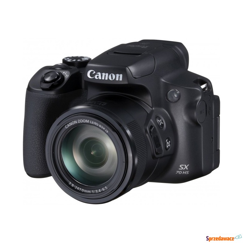 Kompakt Canon PowerShot SX70 HS Czarny - Aparaty cyfrowe - Rogoźnik
