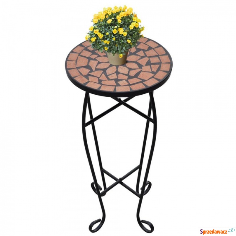 Kwietnik, stolik z mozaikowym blatem - Stoły, ławy, stoliki - Stargard Szczeciński