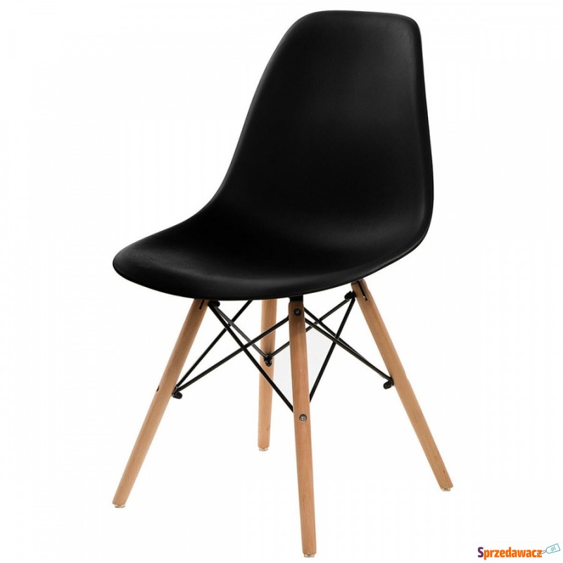 Krzesło do kuchni Simplet P016W basic czarne - Krzesła kuchenne - Ostrołęka
