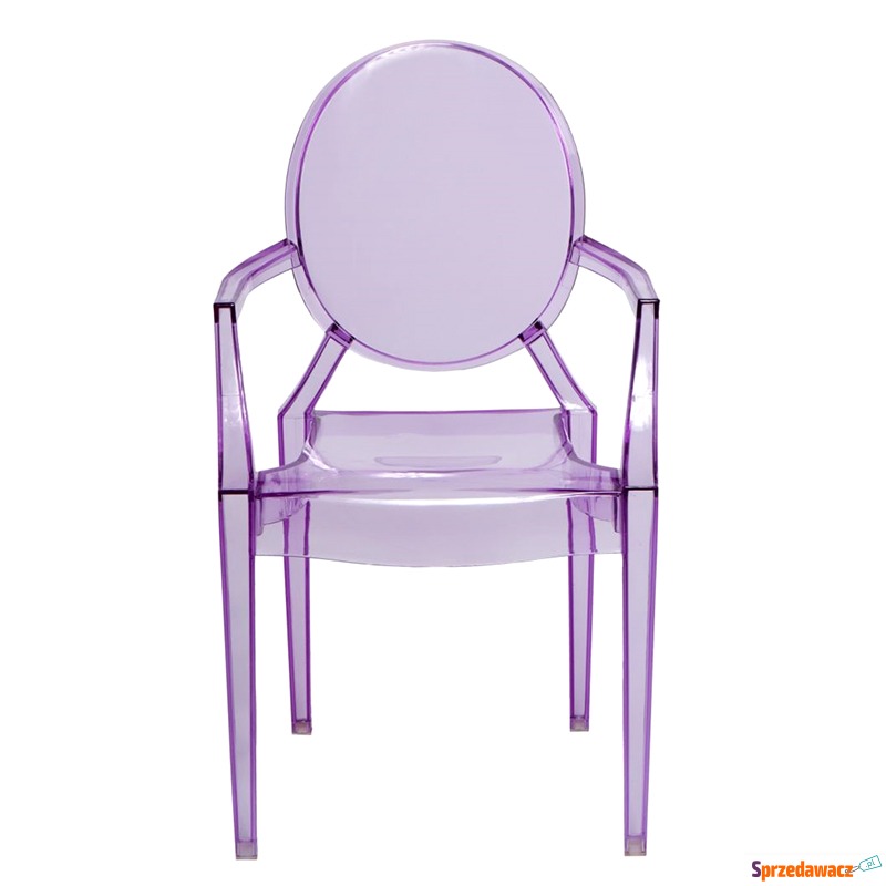 Krzesło D2 Royal Jr fioletowy transparentny - Meble dla dzieci - Namysłów