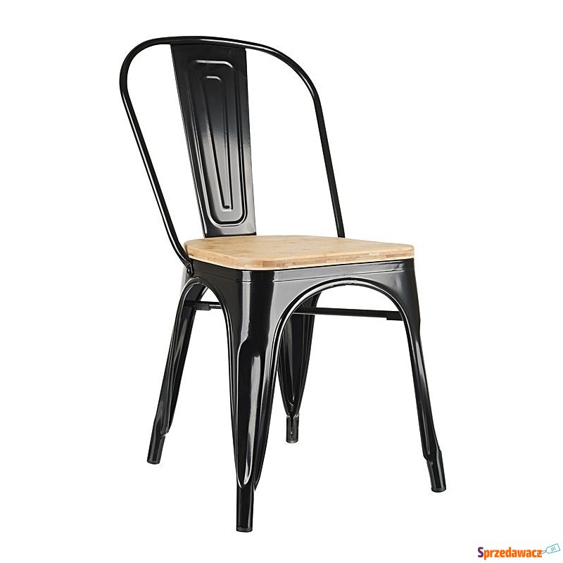Krzesło Tower Wood King Home sosna/czarne - Krzesła do salonu i jadalni - Kraśnik