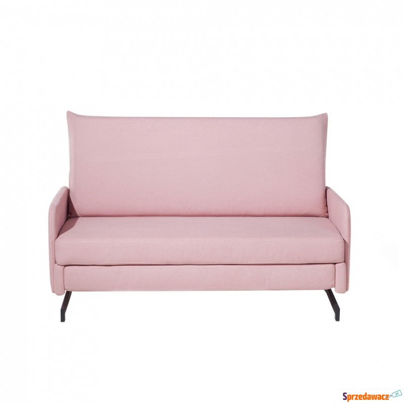 Sofa rozkładana tapicerowana różowa Colombo - Sofy, fotele, komplety... - Pabianice