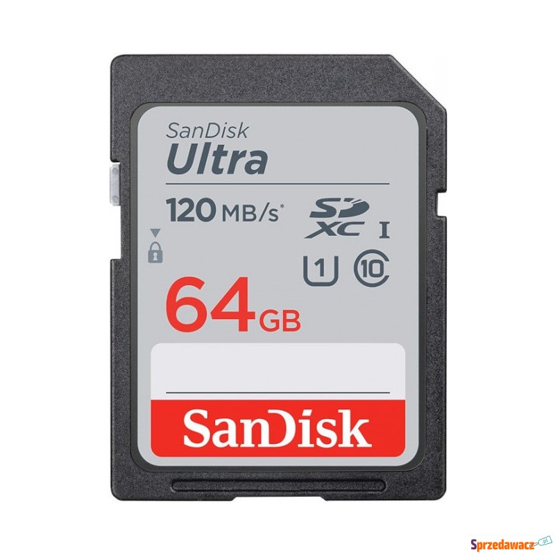 SanDisk Ultra SDXC 64GB 120 MB/s UHS-I Class 10 - Karty pamięci, czytniki,... - Tarnobrzeg