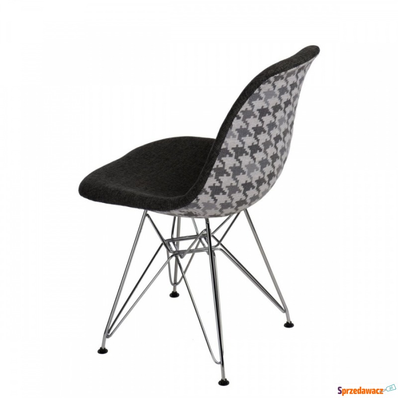 Krzesło P016 DSR Pattern D2 szare/pepitka - Krzesła do salonu i jadalni - Tarnowskie Góry