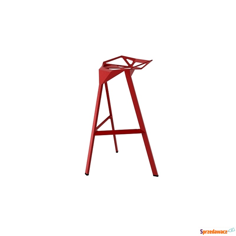 Krzesło barowe Gap czerwone - Taborety, stołki, hokery - Oława