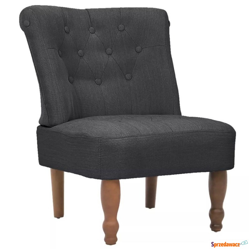 Fotel francuski materiałowy szary - Krzesła biurowe - Rogoźnik