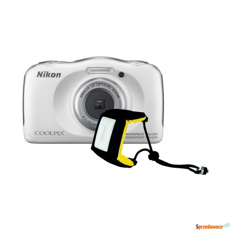 Kompakt Nikon COOLPIX W150 biały + pasek nietonący - Aparaty cyfrowe - Zabrze
