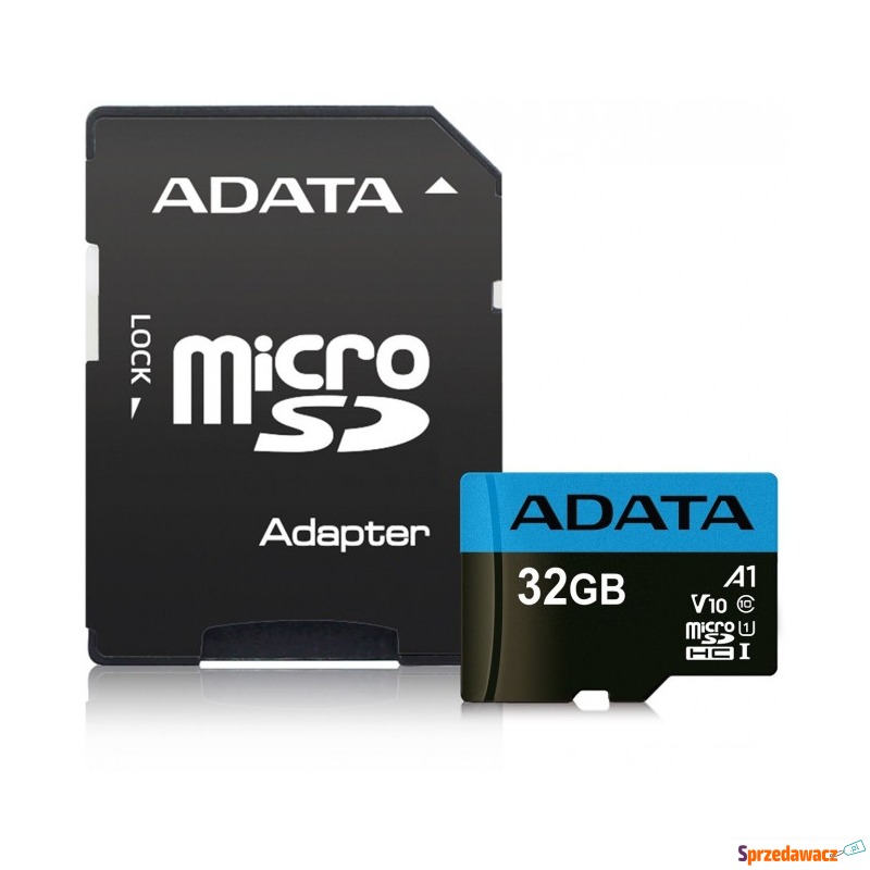 ADATA Premier microSDHC 32GB 100R/25W UHS-I Class... - Karty pamięci, czytniki,... - Grabówka