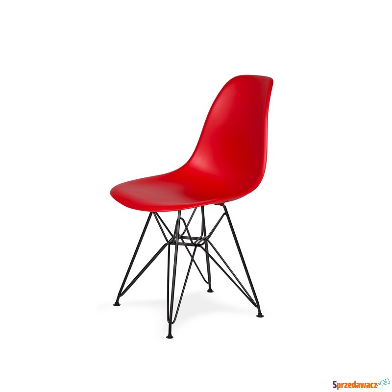 Krzesło DSR Black King Home krwisto czerwone - Krzesła do salonu i jadalni - Mikołów
