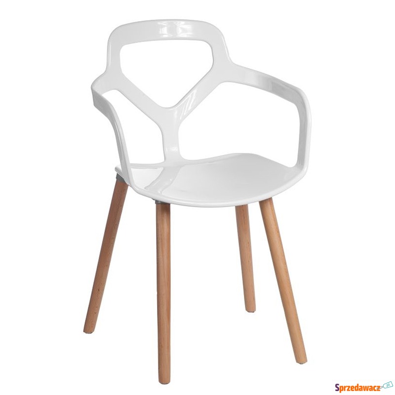 Krzesło Nox Wood białe - Krzesła do salonu i jadalni - Starogard Gdański
