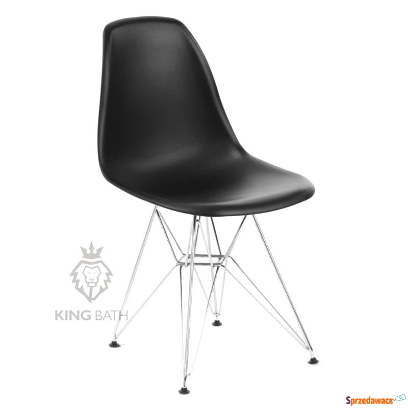 Krzesło King Home Eames EPC DSR czarne - Krzesła do salonu i jadalni - Knurów