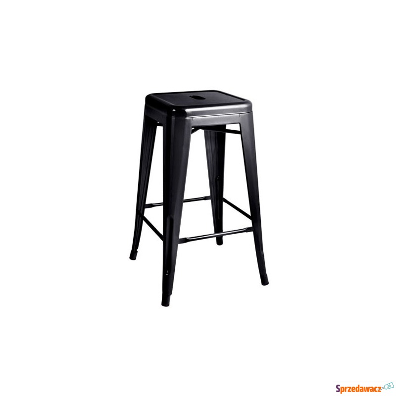 Krzesło barowe 41x41x66cm King Home Tower czarne - Taborety, stołki, hokery - Krosno