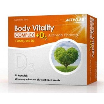 Body vitality complex + d3 x 30 kapsułek