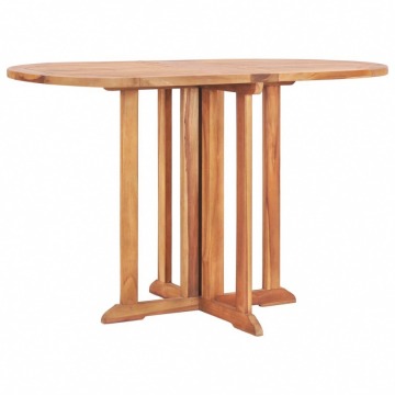 Składany stół ogrodowy, 120x70x75 cm, lite drewno tekowe