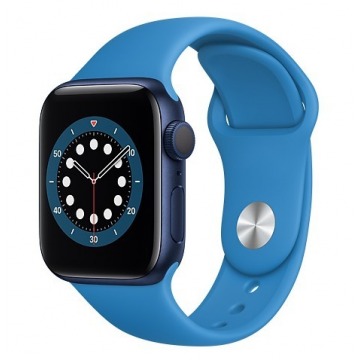 Smartwatch Apple Watch 6 GPS 40mm aluminium, niebieski | głęboki granat pasek sportowy