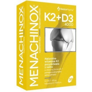 Menachinox k2 + d3 4000j.m. x 30 kapsułek