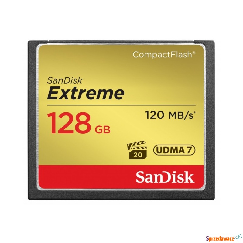 SanDisk CF 128GB Extreme 120/85 - Karty pamięci, czytniki,... - Lębork